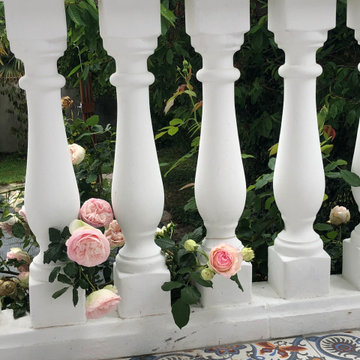 Carreaux de ciment en terrasse