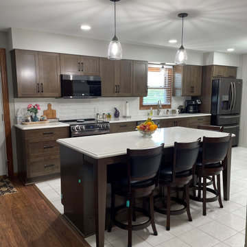 Contemporary Kitchen Transformation With New Cabinets