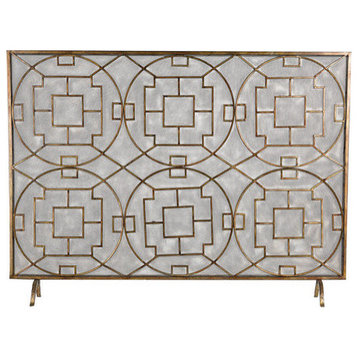 Geometric Fire screen