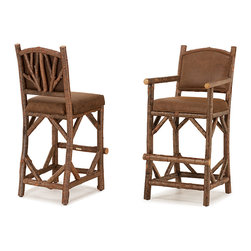 Rustic Barstool #1394 & #1396 by La Lune Collection - Bar Stools And Counter Stools