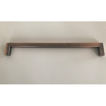 Celeste Square Bar Pull Cabinet Handle Antique Copper Stainless 12mm, 5"