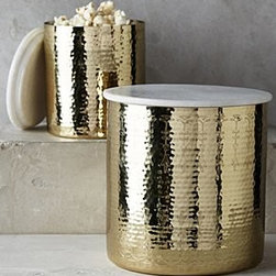 Anthropologie - Hammered Borealis Canister - Kitchen Products