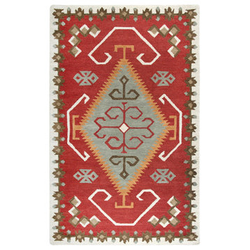 Rizzy Home MZ166B Mesa Area Rug 8'x11' Red