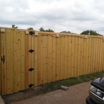 new wood fence board on board Mckinney