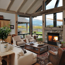 three season room fireplace