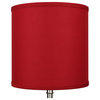 FenchelShades Drum Lampshade 10"x10"x10", Linen Rich Red