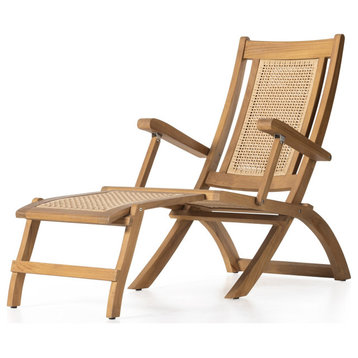 Jost Outdoor Chaise Lounge-Natural Teak