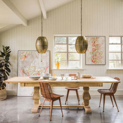 Reclaimed Elm Extending Dining Table - Dining Tables