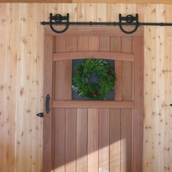 Medium Horseshoe Hardware Kit - Barn Door Hardware