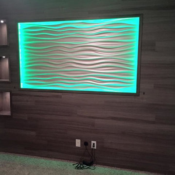 Headboard accent wall