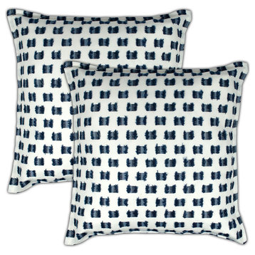 Sherry Kline O'Fifi Indigo 20" Decorative Pillow, Set of 2