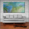 Abstract Modern Canvas Painting "PURA VIDA" Limited Edition Giclee by ELOISExxx