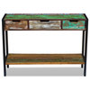 vidaXL Solid Reclaimed Wood Sideboard Side Console Table Highboard 3 Drawers