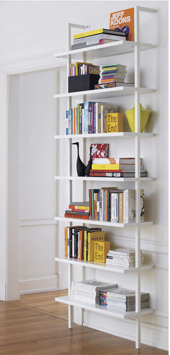 Minimal Style Bookcase, White Wall Hung Bookcase