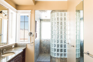 Example of a trendy bathroom design in Other