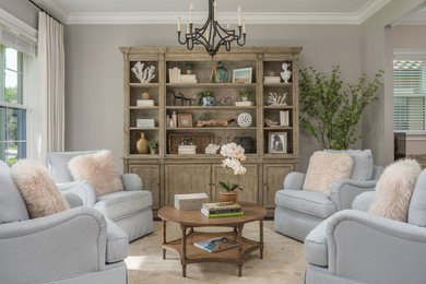 Elegant living room photo in Tampa