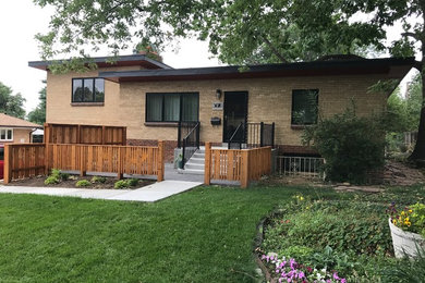 Inspiration for a 1950s exterior home remodel in Denver