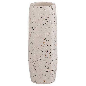 Terrazzo White Vase Medium Skinny