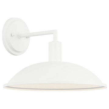 Farmley 1-Light Wall Sconce in White