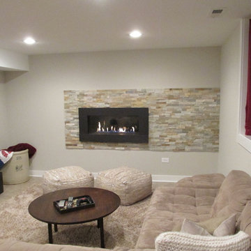 Refinished Basement - Cozy and Contemporary Entertainment Space & Playroom
