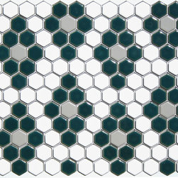 Diamonds Hex Tile Pattern Made to Order at MosaicTile.com - Mosaic Tile