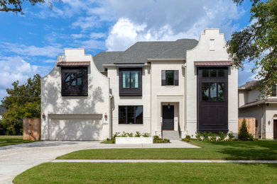 Transitional exterior home photo in Houston