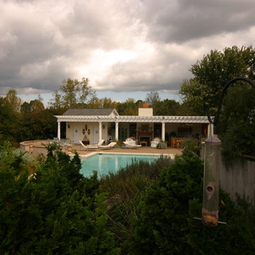 back yard pool