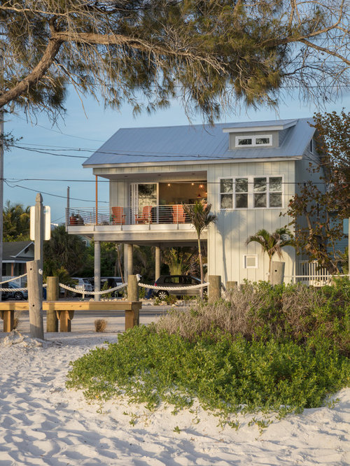Maritime Häuser mit Faserzement-Fassade Ideen, Design & Bilder | Houzz