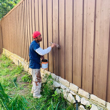 Solid color fence, Progroup Construction