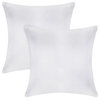 A1HC Soft Velvet Pillow Covers, YKK Zipper, Set of 2, White, 24"x24"
