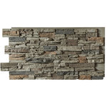 Barron Designs - Colorado Dry Stack Faux Stone Wall Panel, Colorado Dry Stack Panel, Motley Gray - Colorado Dry Stack Stone panels offer a large variety of color choices with an incredibly realistic look of stone to make your exterior and interior projects shine. These stone veneer panels’ looks aren’t the only showstopper. A sturdy makeup of tough, lightweight polyurethane promises ease of installation and great long-term enjoyment. Routed edges guarantee a smooth, continuous finish.