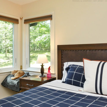 Casement Windows in Stylish Bedroom - Renewal by Andersen New Jersey & NYC