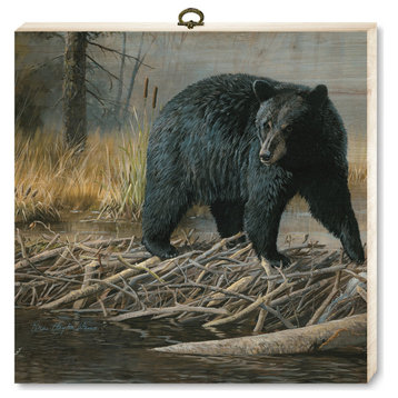 "No Trespassing Bear" Cutting Board, 12"x12"