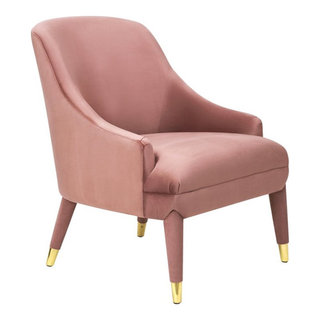 dusty pink accent chair