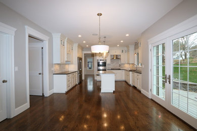 Example of a trendy home design design in Boston