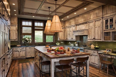 Mountain style kitchen photo in Other