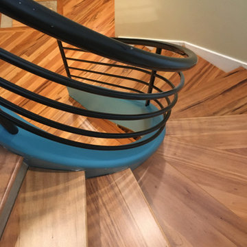 Boathouse-Tiger Wood Flooring Staircases and Hall.