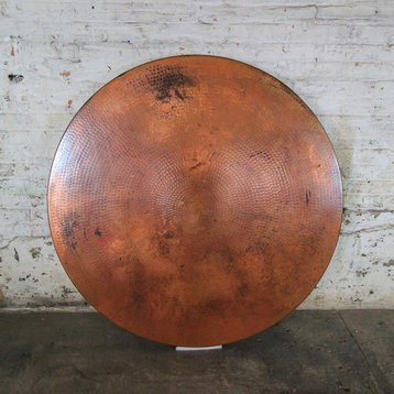 Canyon Dining Table, 42" Round Top, Copper