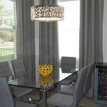Contemporary, Warm with Rustic touches