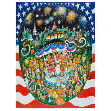 "God Bless America" by Bill Bell, Canvas Art