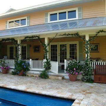 Australian style covered wrap-around porch