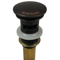 SinkSense 1.5" Pop-Up Sink Drain in Aged Copper – Overflow