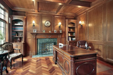 Example of a home office design in Miami