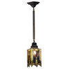 5.5 Inch Square Cottage Mission Mini Pendant Ceiling Fixture