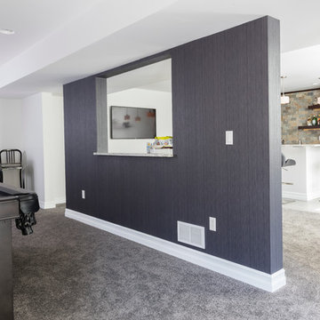 Basement - Finished with Bar Area