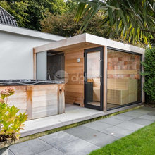 spa and sauna deck