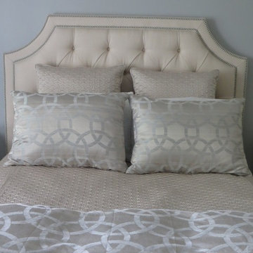 Gray Meets Beige in the Bedroom