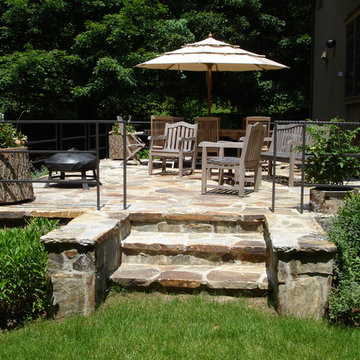 New stone terrace