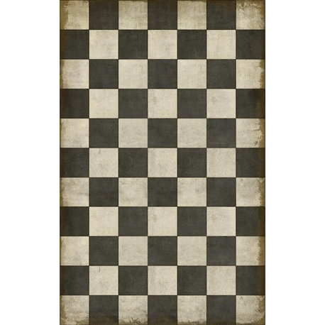 Vintage Vinyl Floorcloths, Checkered Past, 43x60