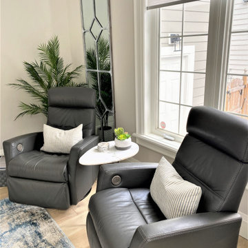 Self-charging leather recliners